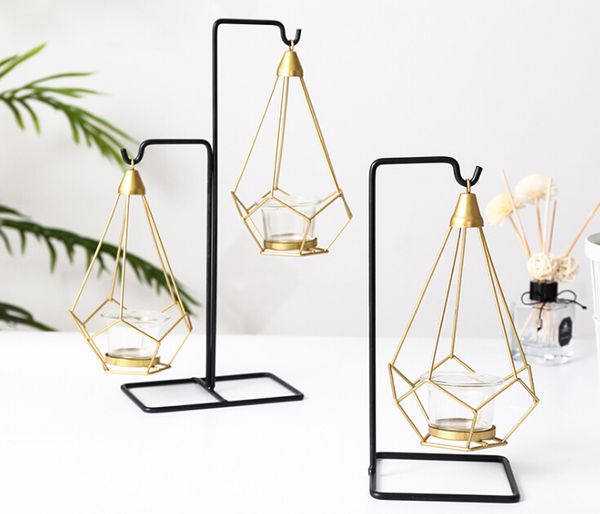 

nordic light metal table romantic wedding candlelight dinner props crative european decorations ornaments candle holder