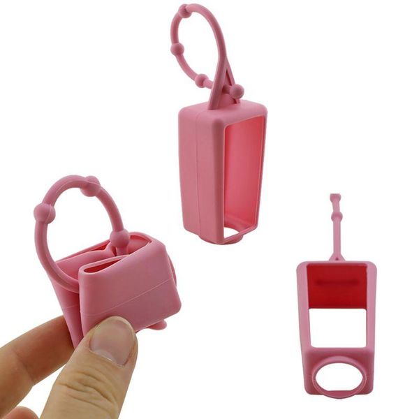 

5pcs 30ml pocketable silicone bath body hand sanitizer disinfectant holder with empty bottle travel storage random color jlluaw