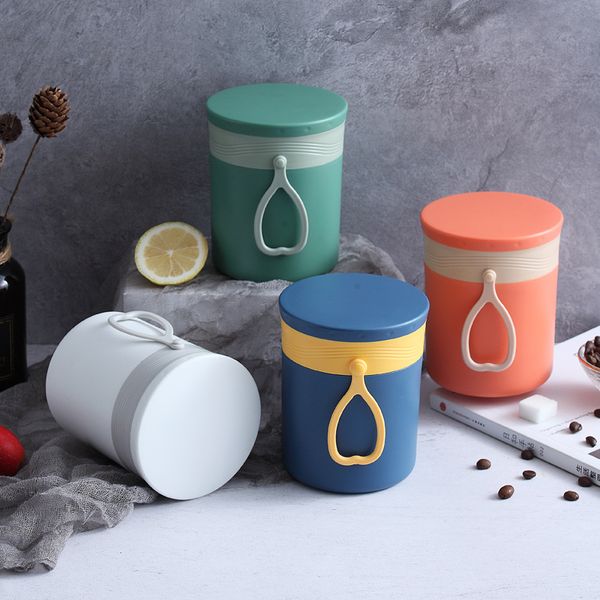 

304 stainless steel breakfast bento box with lid spoon household milk cup to work portable cereal bowl porridge sealed insulated lunch box