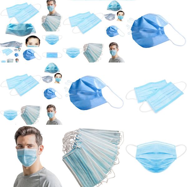 

air mask face disposable masks ear-loop layer three cover 3-ply non-woven disposable dust mask t3w6t3w6 jflu