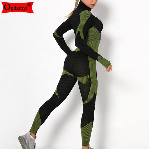 

2piece women yoga sets gym fitness suit training wear running full zip jacket high waist legging female seamless sport yoga set c0123, Gray