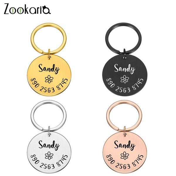 

цветочный персонализированный воротник для собак pet id tag graved pet id имя для cat щенок собака воротник tag tag аксессуары q bbyzds