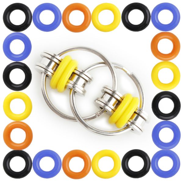 

infinite flip metal ring metal ring toys bicycle chains keychain toys venting toys 2021 selling gift of the child