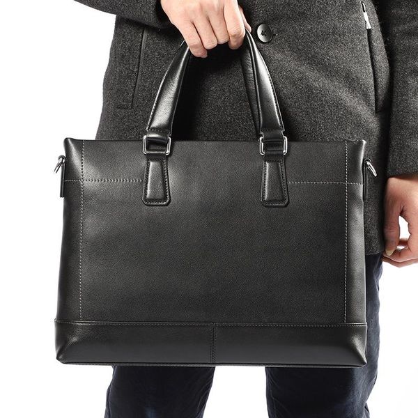 

genuine leather real cow leather lapbags business men briefcases men handbag totes casual male bag shoulder