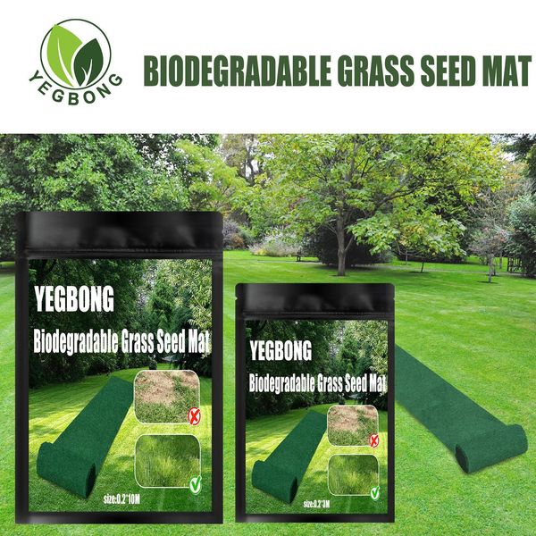 

freight yegbong oem odm artificial lawn fake green grass mat carpet biodegradable grass seed mat gardening ecological grass carpet