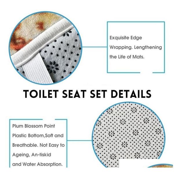 

new marble printed pattern bathroom shower curtain pedestal rug lid toilet cover mat non-slip ba sqcpjo ppshop01