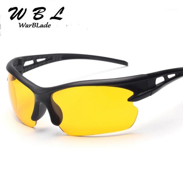 

warblade men night vision driving glasses yellow black lenses driver safety sunglasses goggles fashion men women day night glass1, White;black