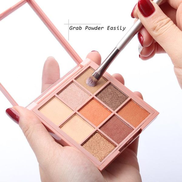 

brainbow teeshadow щетка щетка для бровей + спиральная гребень для бровей профессиональные кисти для макияжа для глаз блоки, Silver