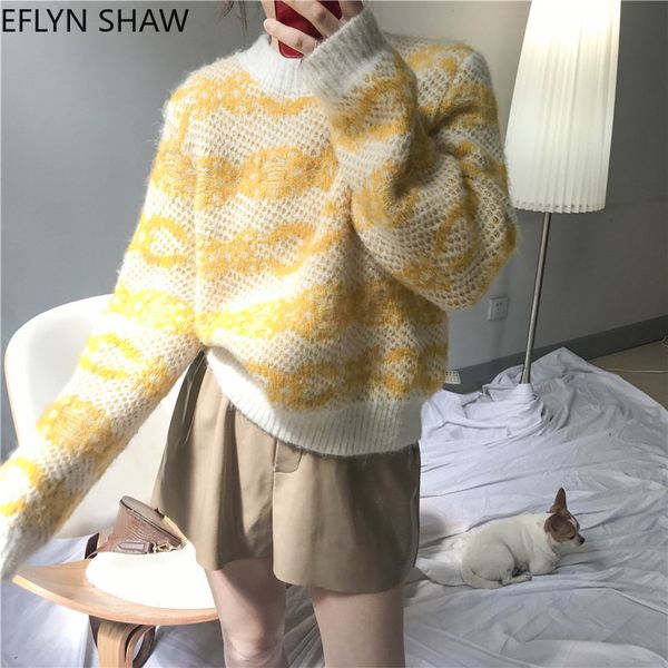 

2021 autumn new women's fashion thick nightgown short vintage warm kawaii sweater 1xm8, White;black