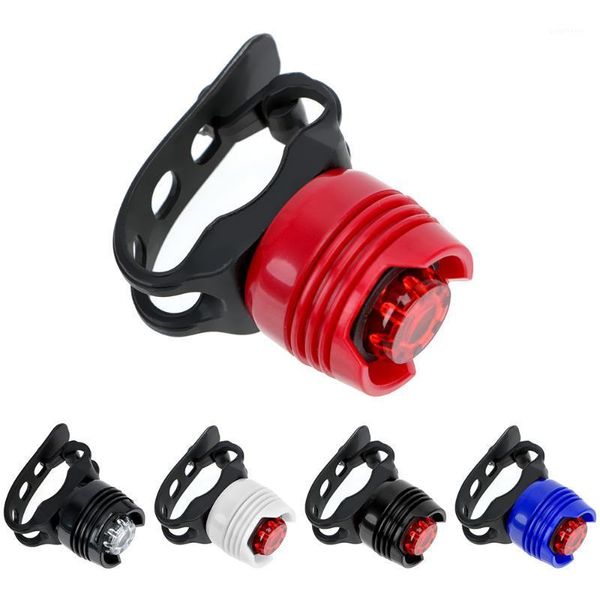 

leepee plastic bicycle cycling front rear tail helmet red white led flash lights safety warning waterproof lamp1