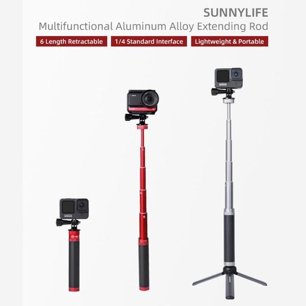 

selfie monopods stick extension rod for osmo mobile sports camera series aluminum alloy accessories 9 om41