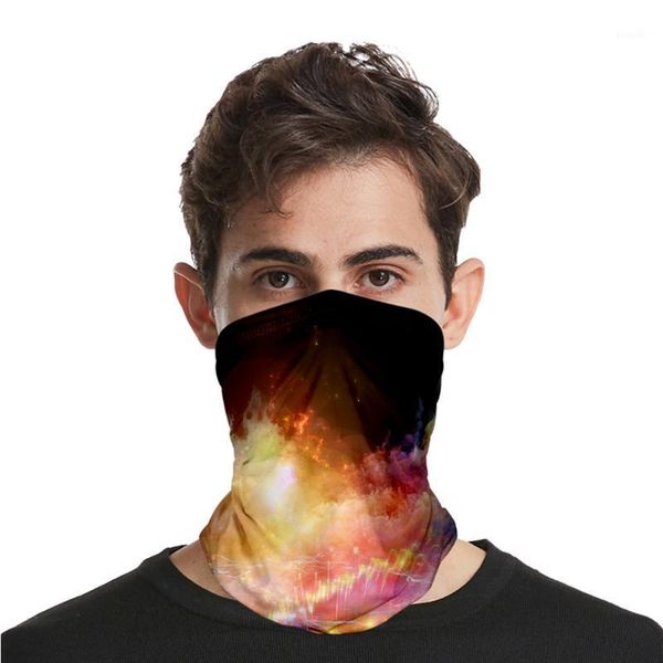 

starry scarf soft silk outdoor headwear elastic sports headband bandana face cover for climbing hiking1, Black