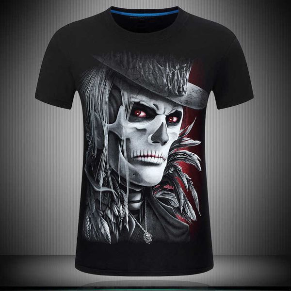 

men's t-shirts summer clown pattern 3d cotton short sleeve large loose half sleeve bottom shirt, White;black