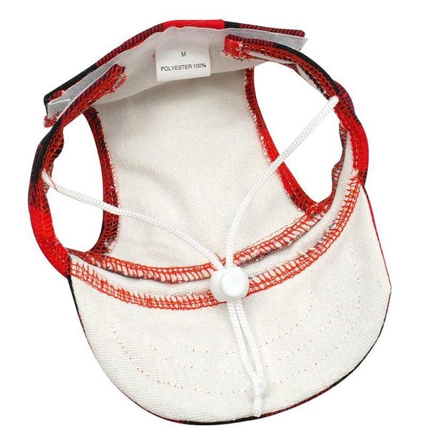 

plaid summer dog hat breathable baseball sun cap accessories pet outdoor hats caps with ear hole for small medium la bbyann