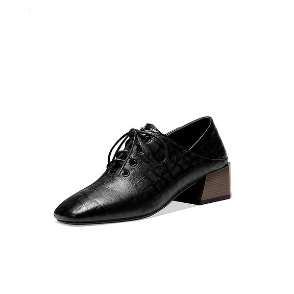 

women natural 2021 pumps plus size 22-26cm on standard relief stone sheepskin + pigskin lining online shoes s3ti, Black