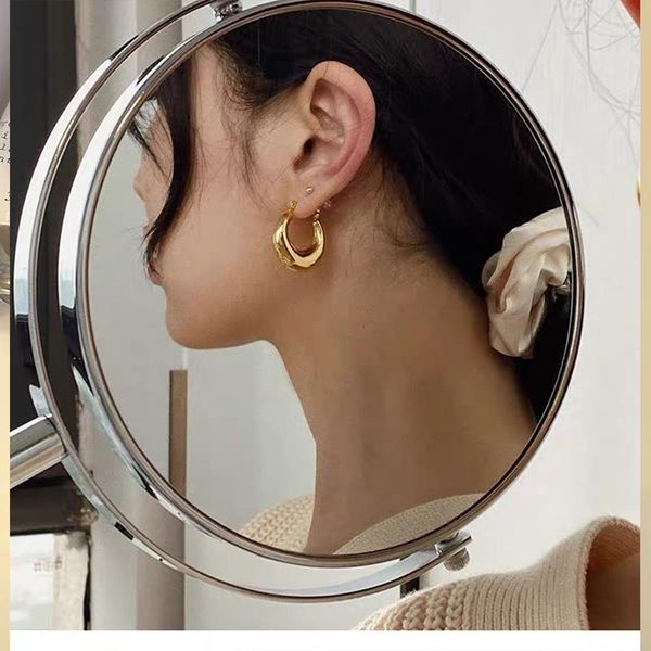 

stud boako fashion irregular splating earring for women wedding minimalist vintage earrings jewelry & accessories, Golden;silver