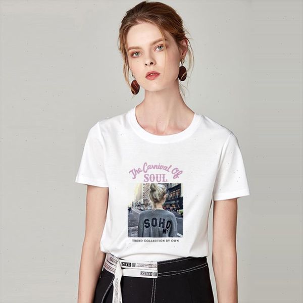

fashion girl back printed harajuku t shirt women summer new 2021 tshirt o neck short sleeve t shirt white female clothing