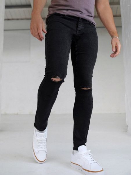

men ripped skinny jeans e3mb#, Blue