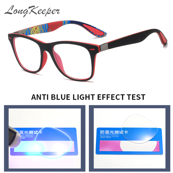 

sunglasses longkeeper square anti blue light glasses frame men computer women blocking gaming eyeglasses uv400, White;black