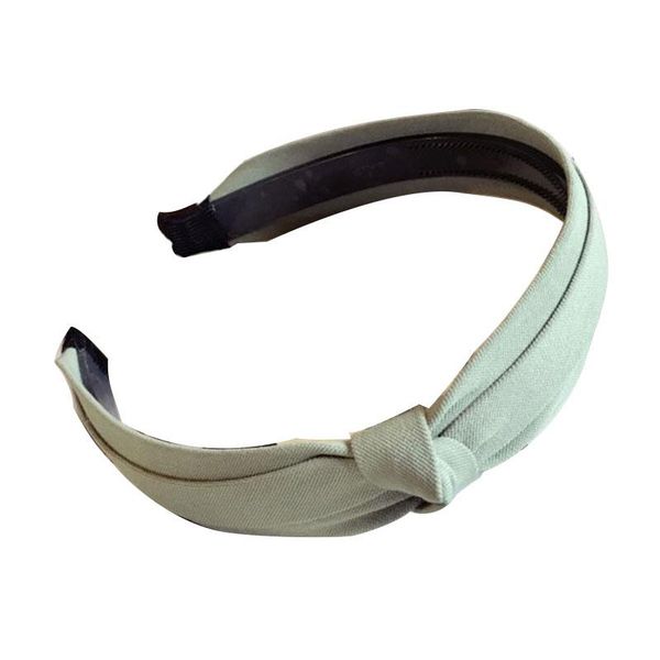 

women non-slip hair hoop with toothed solid color head hoop double side knotted hairband lady wide headband hair accessories q sqcfun