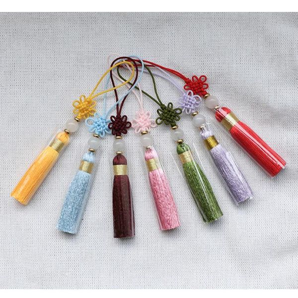 

wholesale 12pcs lot bowlder knot tassel silk fringe bangs tassel trim decorative tassel for curtains home decoration accessories h jllroi