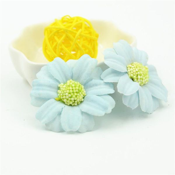 

10шт хризантема diy искусственный шелковый цветок головка для дома свадьба украшения венок подарочная коробка скрапбукинг поддельные цветы b