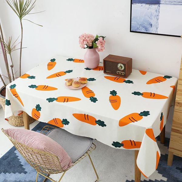 

thicken cloth carrot printing restaurant tablecloth rectangular tv cabinet cloth coffee table cover towel1