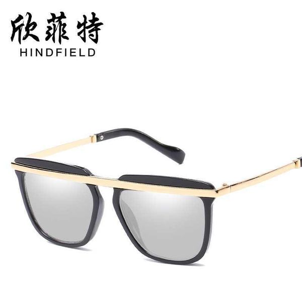 

for men and women conjoined eyebrow glasses fashion sunglasses 27, White;black