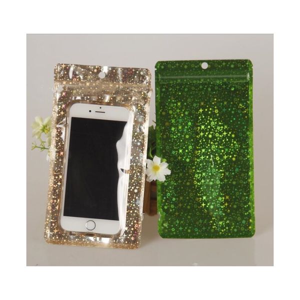 

100 шт. флэш-лазерный zip блокировка сумка прозрачные ювелирные изделия пластиковый чехол молнии пластиковый пакет для пищевой травы порошок