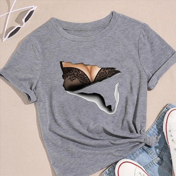 

breathable cool summer new t shirt black pattern oversize graphic aesthetic t shirt spoof personality chest trendy shirt, White