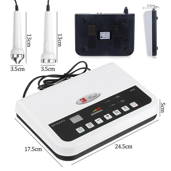 

h3235 portable lifting 2 probes 1mhz 3mhz ultrasonic skin rejuvenation anti wrinkle firming beauty massage machine