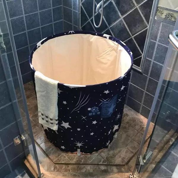 

bathing tubs & seats household full body folding tub bath barrel thickening
