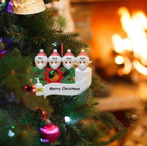 

decoration birthdays quarantine party gift product 2020 christmas personalized hanging ornament pandemic -social distanc01xh