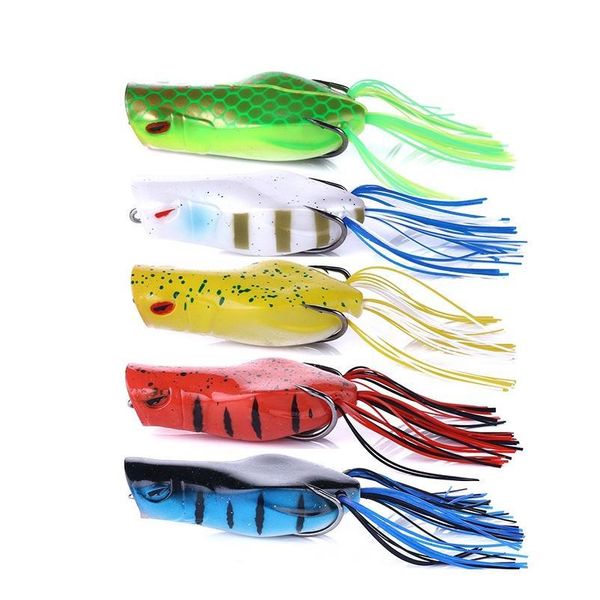 

1pc 7cm 14g soft ray frog fishing lures isca artificial hooks popper wobblers bait carp fishing pesca fishin qylpfl