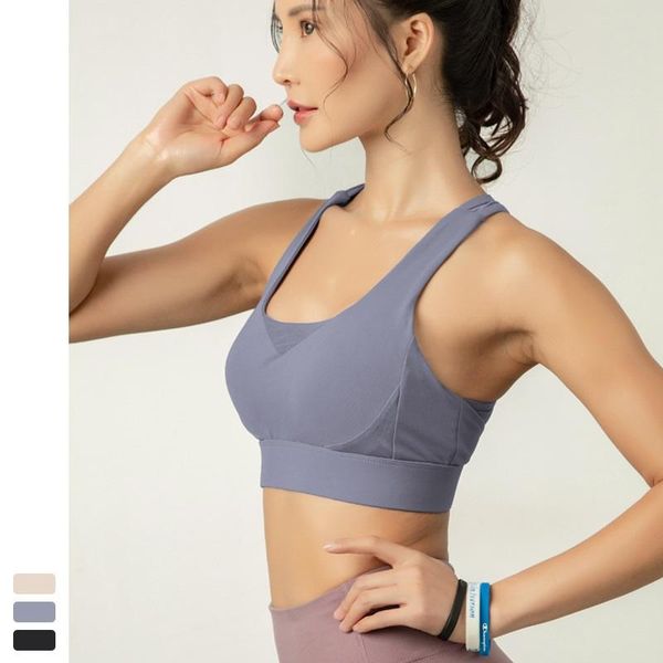 

gym clothing woman sports bralette ushaped neck padded running proof camisole stretchy fitness&body building breathable push up vest, White;black