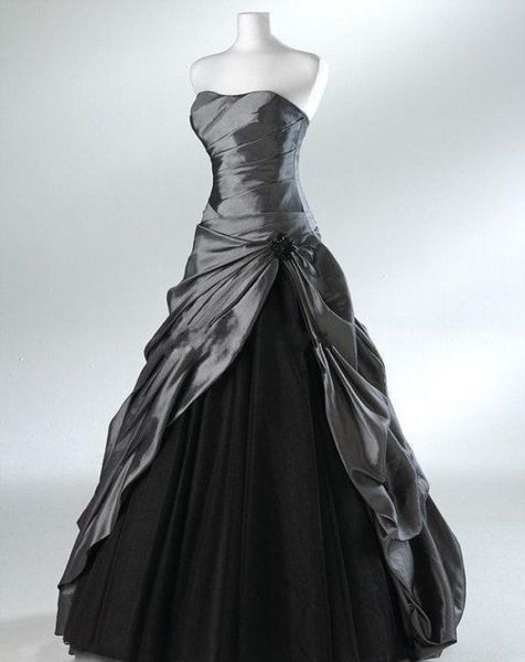 

chic gray and black long mother of the bride dresses strapless plus size groom mothers evening dress wedding guest formal event gowns 2021, Black;red