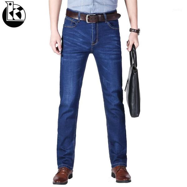 

2020 new men activities business and leisure jeans famous spring and autumn jeans straight stretch soft men1, Blue