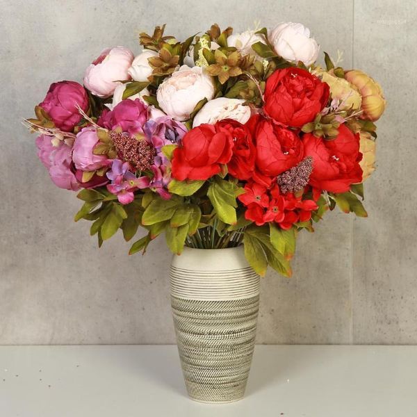 

artificial silk peony flower for wedding home garden decor pgraphy prop1