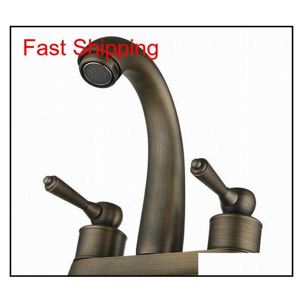 

1pcs bathroom antique faucet sink dual hole cl qylscj bde_luck