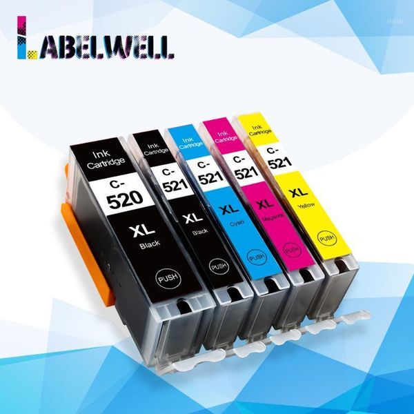 

ink cartridges labelwell pgi 520 cli 521 replace for canon pixma ip3600 4600 4700 mp 540 550 560 620 630 640 mx860 printer 5201