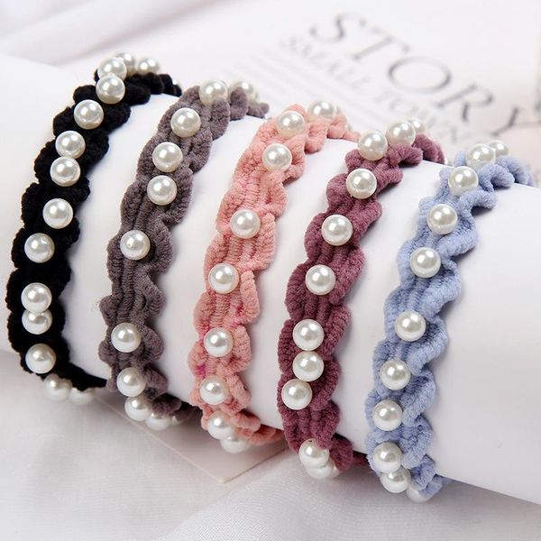 

hair clips & barrettes strong elastics ties for women girls, colorful tie thick and thin, Golden;silver