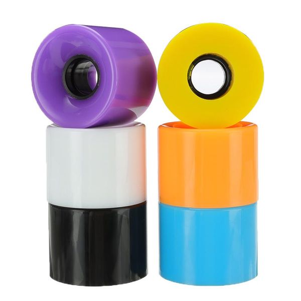 

skateboarding 4 pcs 60 x 45 mm pu skateboard wheels fit 22 inch cruiser board sliding parts accessories