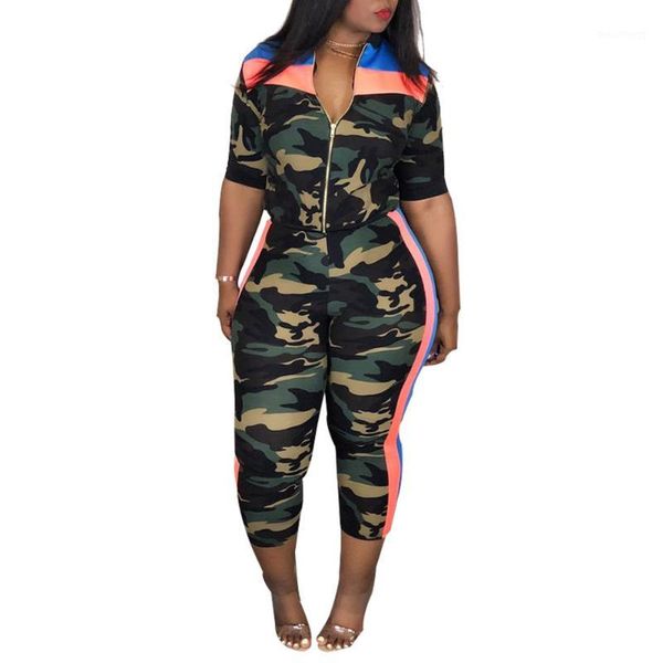 

2 piece set women camouflage and pants two piece set women fitness zipper outfits for summer clothes pants1, Gray