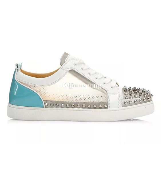 

лучшие дизайнер соскокси младшие шипы низкий верхний кроссовки мужские красные нижние ботинки летние пвх дышащие досуга квартиры на открытом, Black