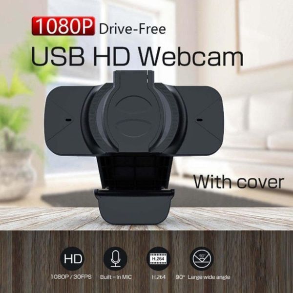 

webcams w8 full hd 1080p webcam with privacy cover dual built-in mic usb web camera driver video for conference 1