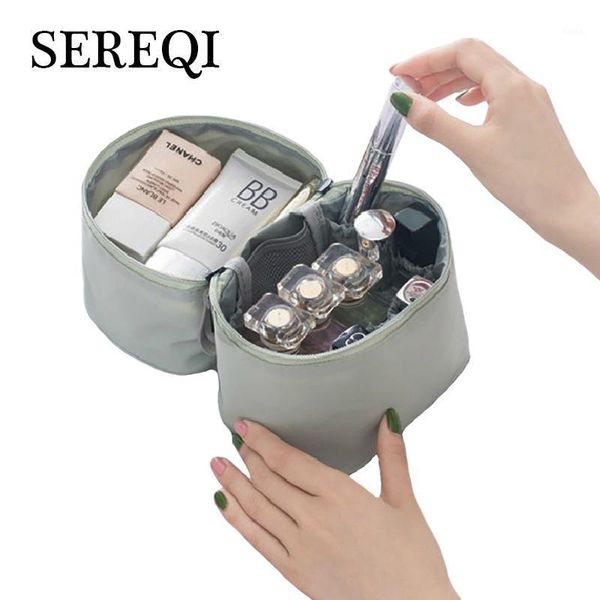 

cosmetic bags & cases sereqi travel organizer washing waterproof cover toilet bag female cosmetics women's beauticians makeup beauty ca