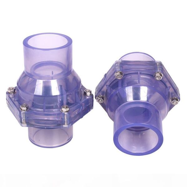 

id 40 50 63mm hi-quality transparent upvc flap check valve sewer deodorization non-return valve industrial water pipe connectors