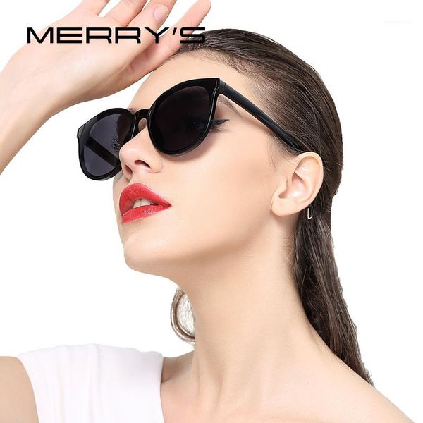 

sunglasses merry's women classic brand designer cat eye s'80941, White;black
