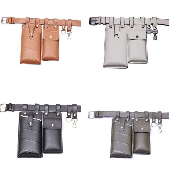 

fashion women pu leather waist bag fanny pack belt small phone pouch travel hip bum shoulder bags purse1