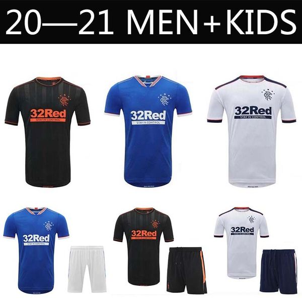 

2020 2021 глазго рейнджерс джеррард футбольная рубашка взрослый детский комплект дэвис рейнджерс ф.с. дэвис дефо, Black